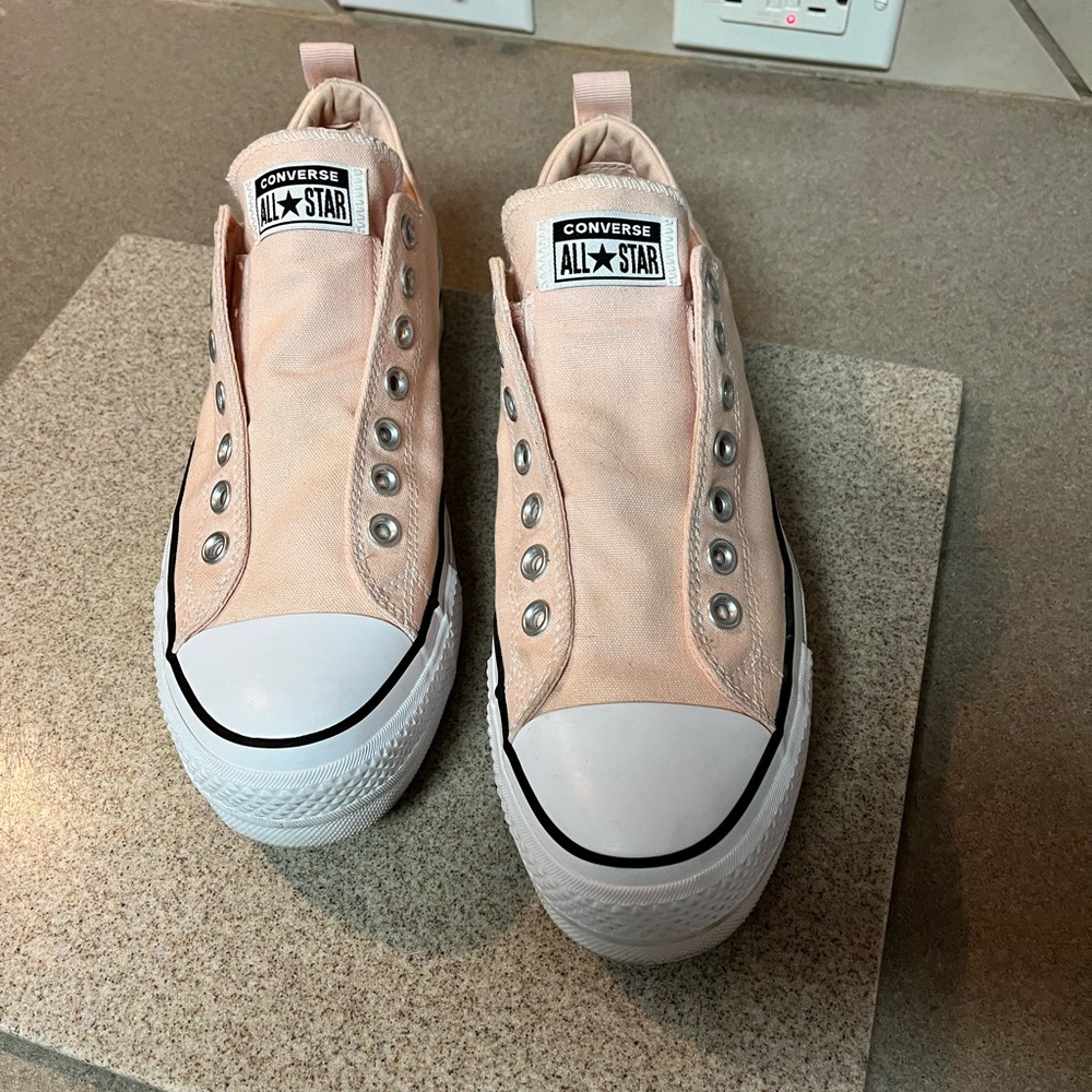 Converse Peach Slip-On Sneakers